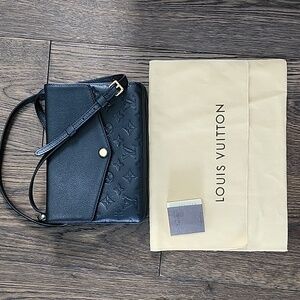 Authentic Louis Vuitton Monogram Empreinte Twice Shoulder bag